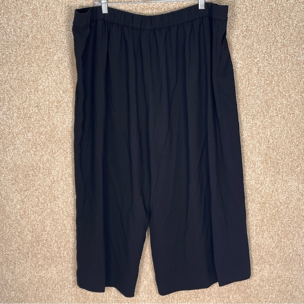 Imperfect J. Crew 365 Black Elastic Waist Pants pocket shirt classic black pants - Picture 2 of 14
